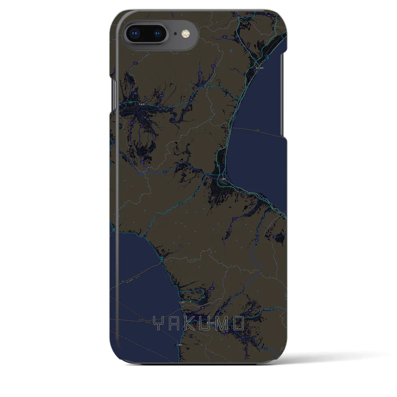 【八雲(北海道)】地図柄iPhoneケース(バックカバータイプ)