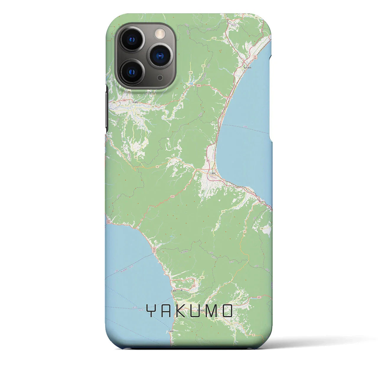 【八雲(北海道)】地図柄iPhoneケース(バックカバータイプ)