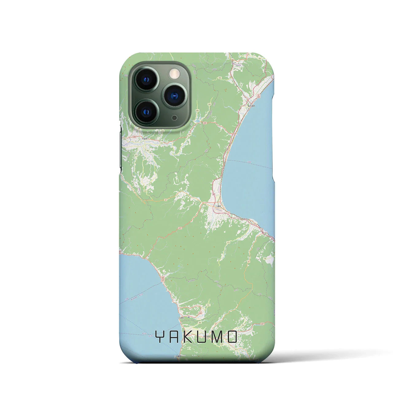 【八雲(北海道)】地図柄iPhoneケース(バックカバータイプ)