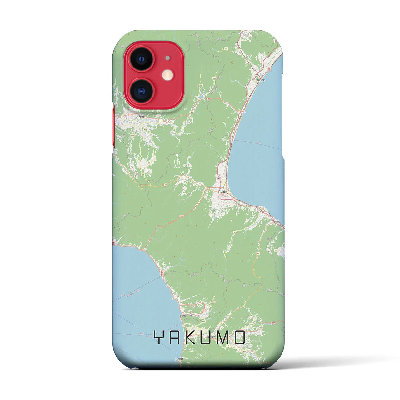 【八雲(北海道)】地図柄iPhoneケース(バックカバータイプ)