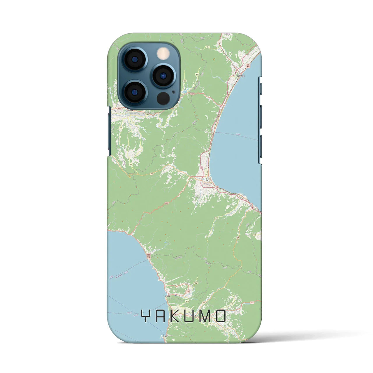 【八雲(北海道)】地図柄iPhoneケース(バックカバータイプ)