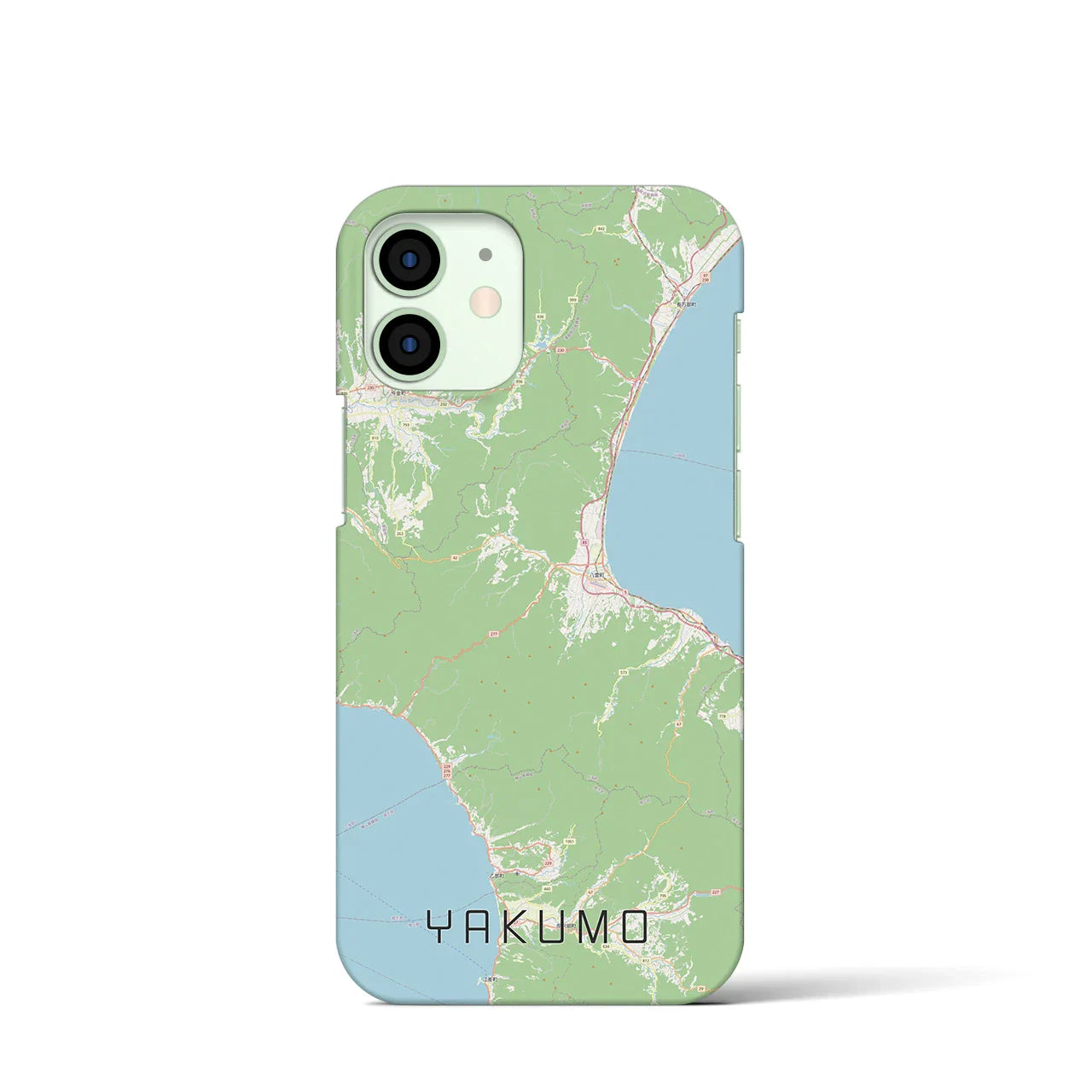 【八雲(北海道)】地図柄iPhoneケース(バックカバータイプ)