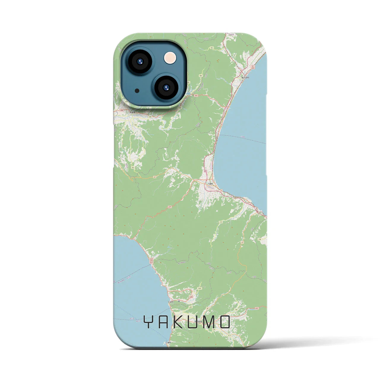 【八雲(北海道)】地図柄iPhoneケース(バックカバータイプ)