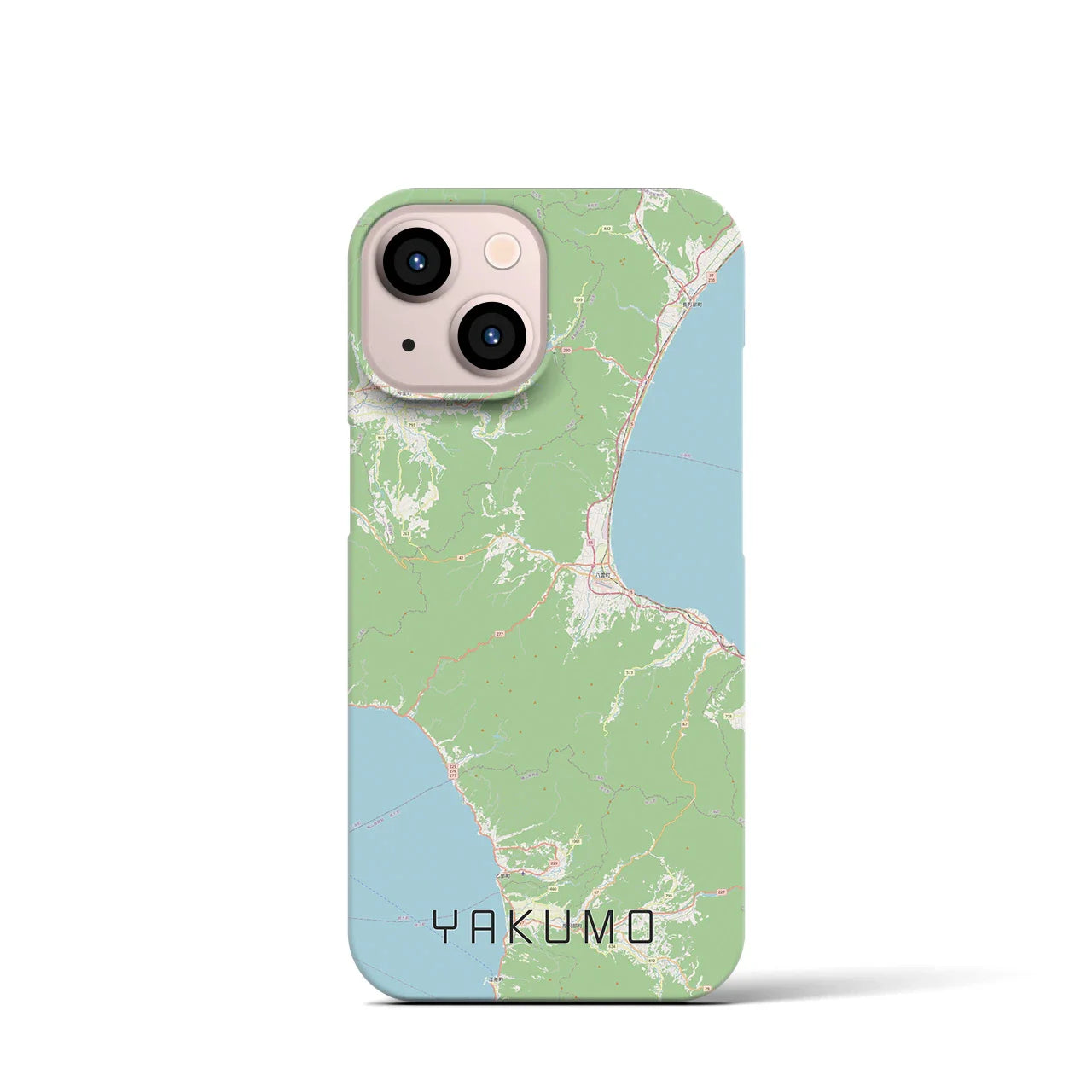 【八雲(北海道)】地図柄iPhoneケース(バックカバータイプ)