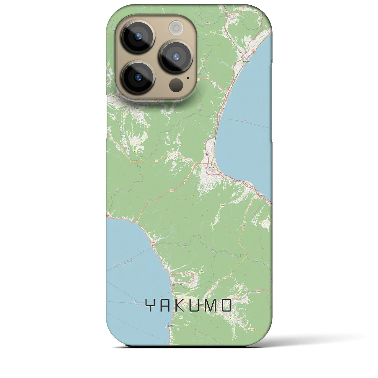【八雲(北海道)】地図柄iPhoneケース(バックカバータイプ)