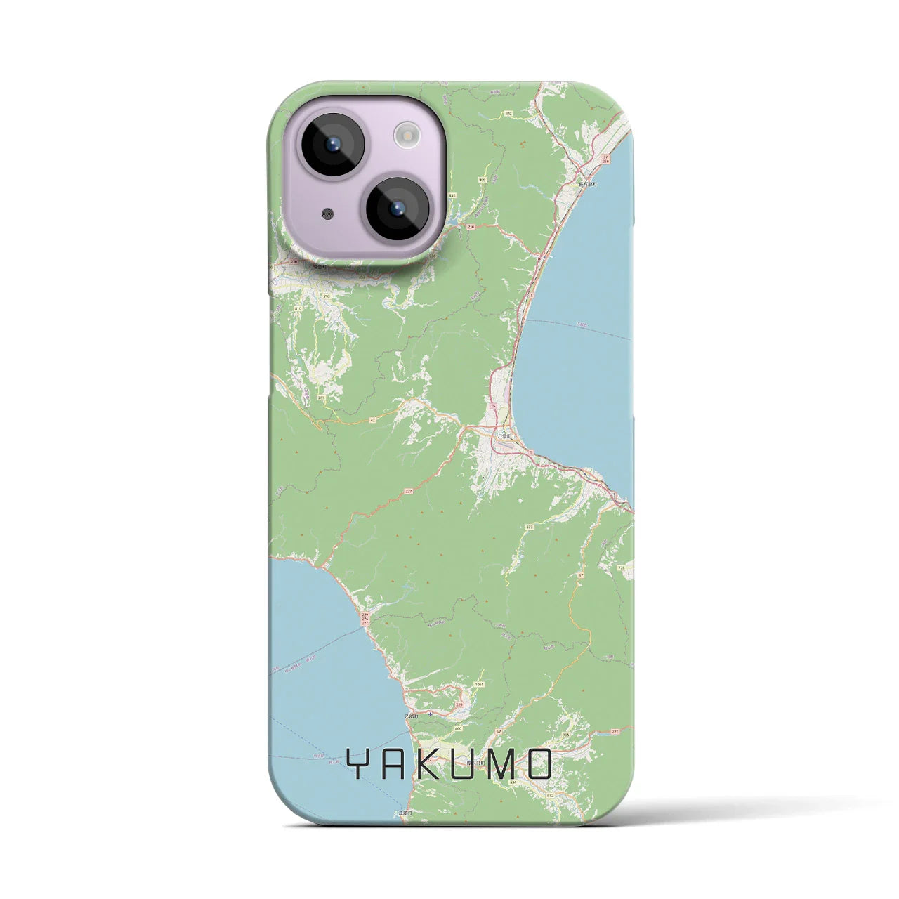 【八雲(北海道)】地図柄iPhoneケース(バックカバータイプ)