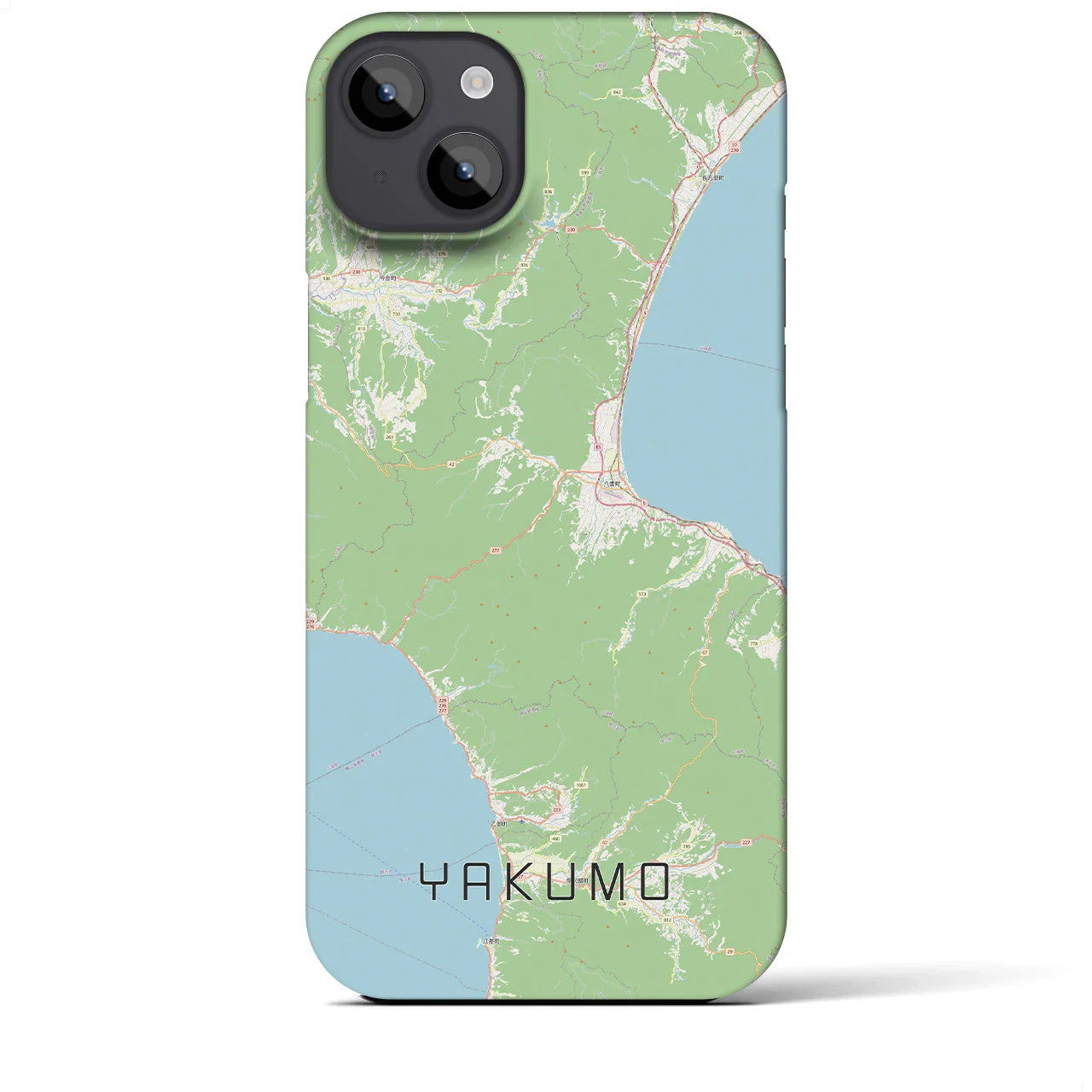 【八雲(北海道)】地図柄iPhoneケース(バックカバータイプ)