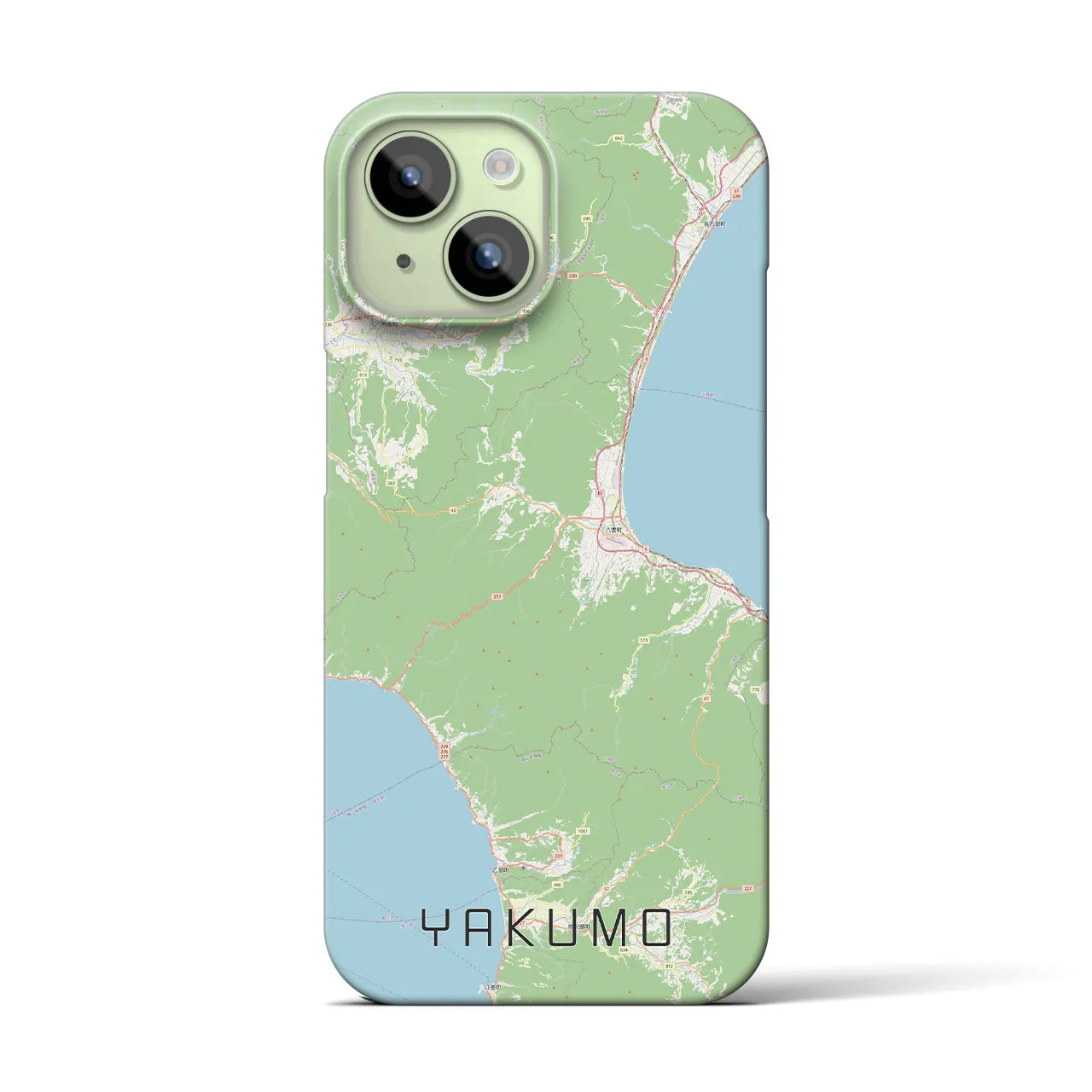 【八雲(北海道)】地図柄iPhoneケース(バックカバータイプ)