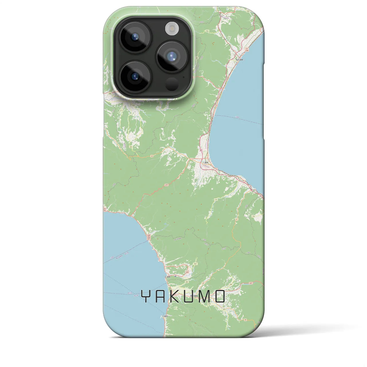 【八雲(北海道)】地図柄iPhoneケース(バックカバータイプ)