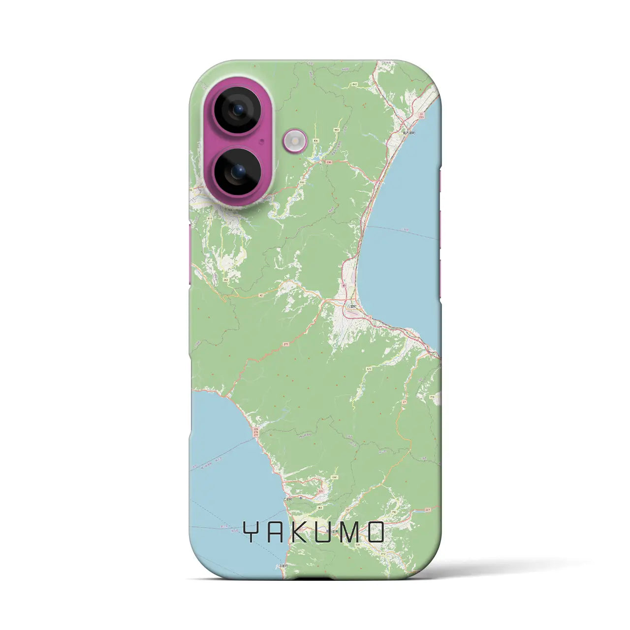 【八雲(北海道)】地図柄iPhoneケース(バックカバータイプ)