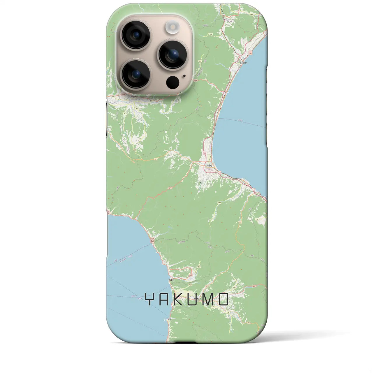 【八雲(北海道)】地図柄iPhoneケース(バックカバータイプ)