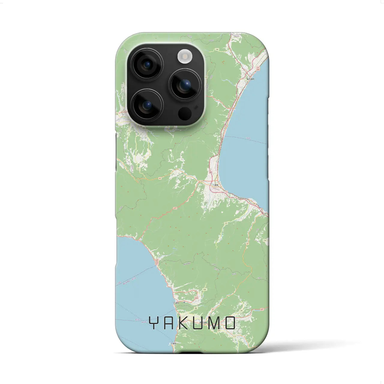 【八雲(北海道)】地図柄iPhoneケース(バックカバータイプ)