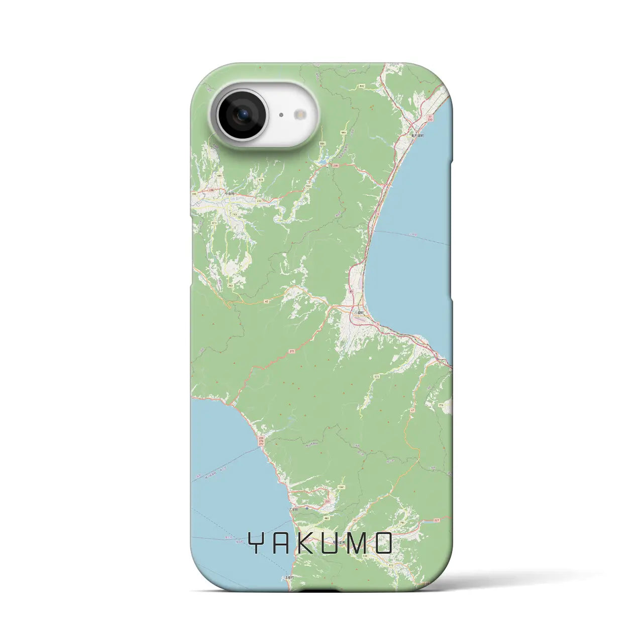 【八雲(北海道)】地図柄iPhoneケース(バックカバータイプ)