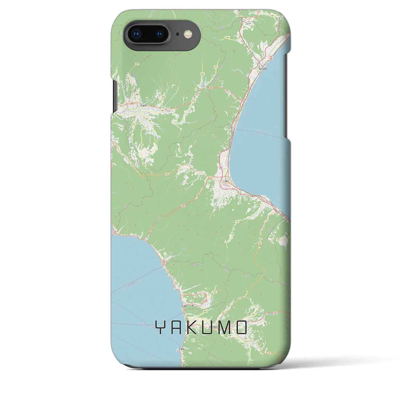 【八雲(北海道)】地図柄iPhoneケース(バックカバータイプ)