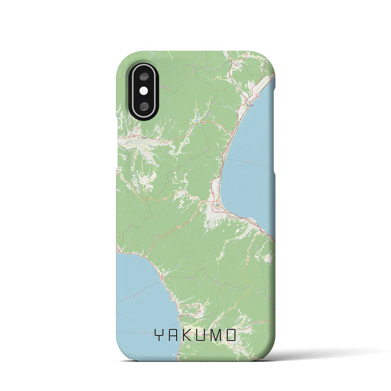 【八雲(北海道)】地図柄iPhoneケース(バックカバータイプ)