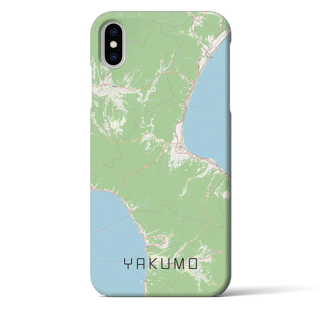 【八雲(北海道)】地図柄iPhoneケース(バックカバータイプ)