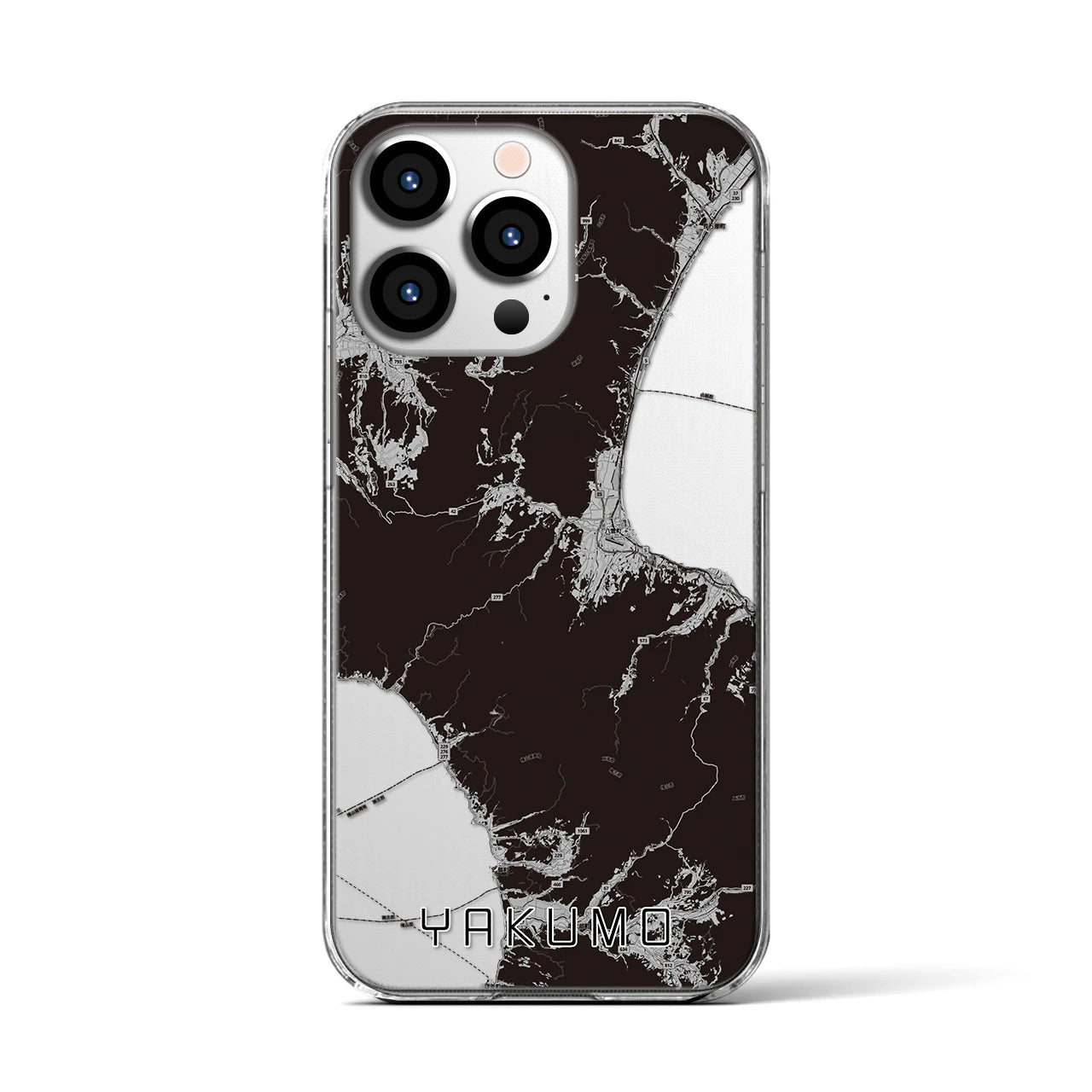 【八雲(北海道)】地図柄iPhoneケース(クリアタイプ)