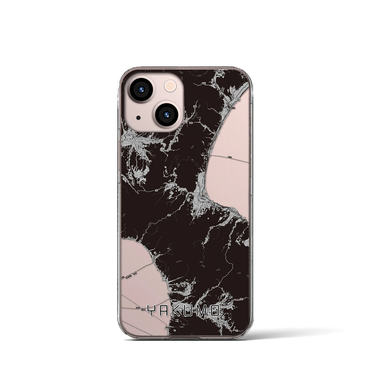 【八雲(北海道)】地図柄iPhoneケース(クリアタイプ)