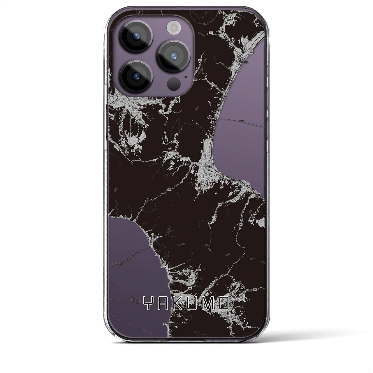 【八雲(北海道)】地図柄iPhoneケース(クリアタイプ)