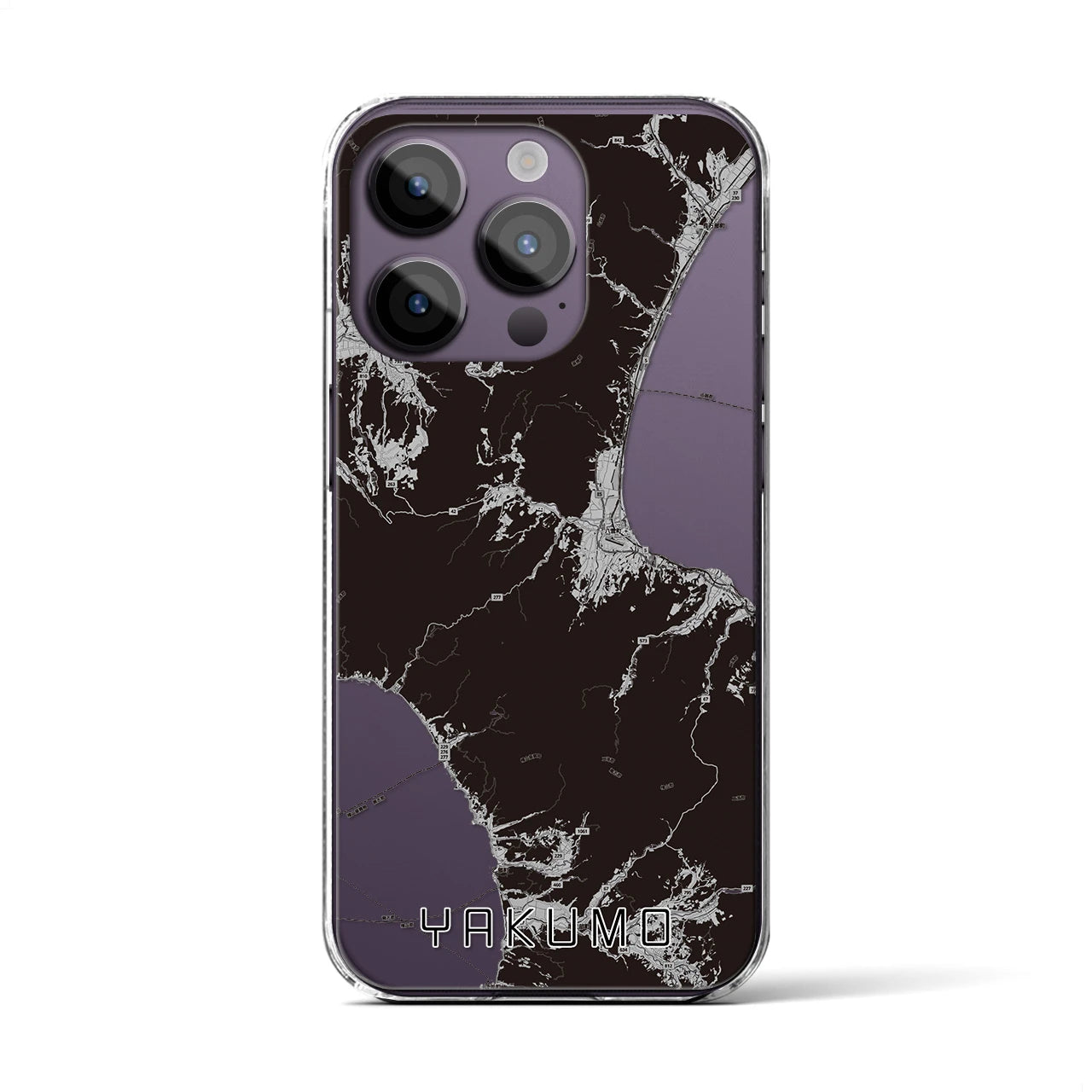 【八雲(北海道)】地図柄iPhoneケース(クリアタイプ)