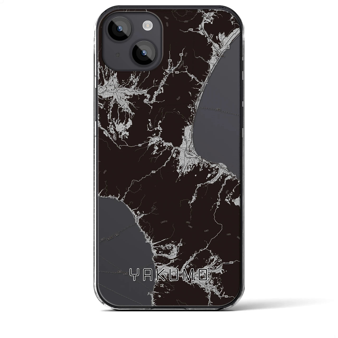 【八雲(北海道)】地図柄iPhoneケース(クリアタイプ)