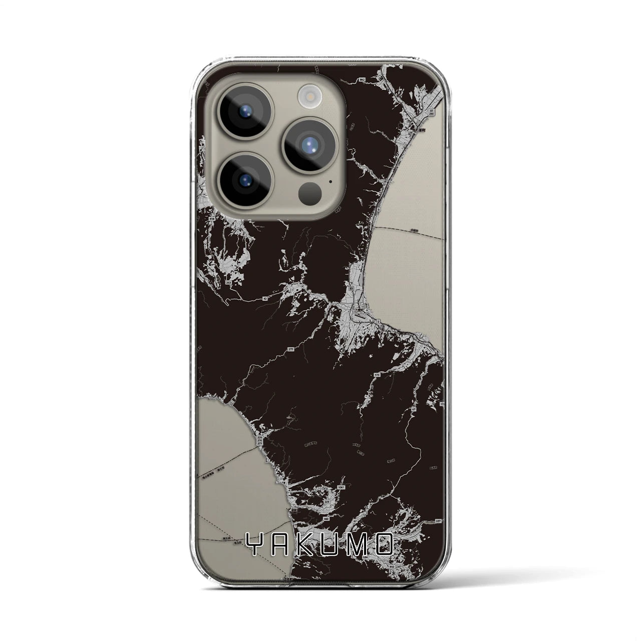 【八雲(北海道)】地図柄iPhoneケース(クリアタイプ)