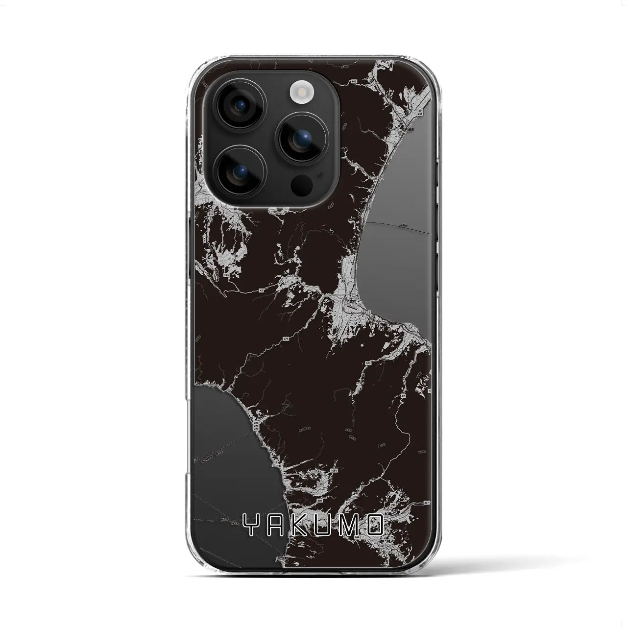 【八雲(北海道)】地図柄iPhoneケース(クリアタイプ)