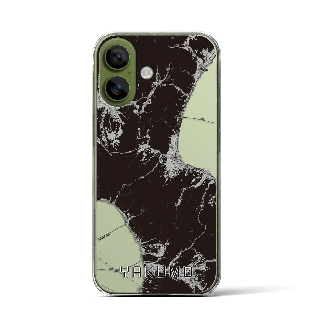 【八雲(北海道)】地図柄iPhoneケース(クリアタイプ)