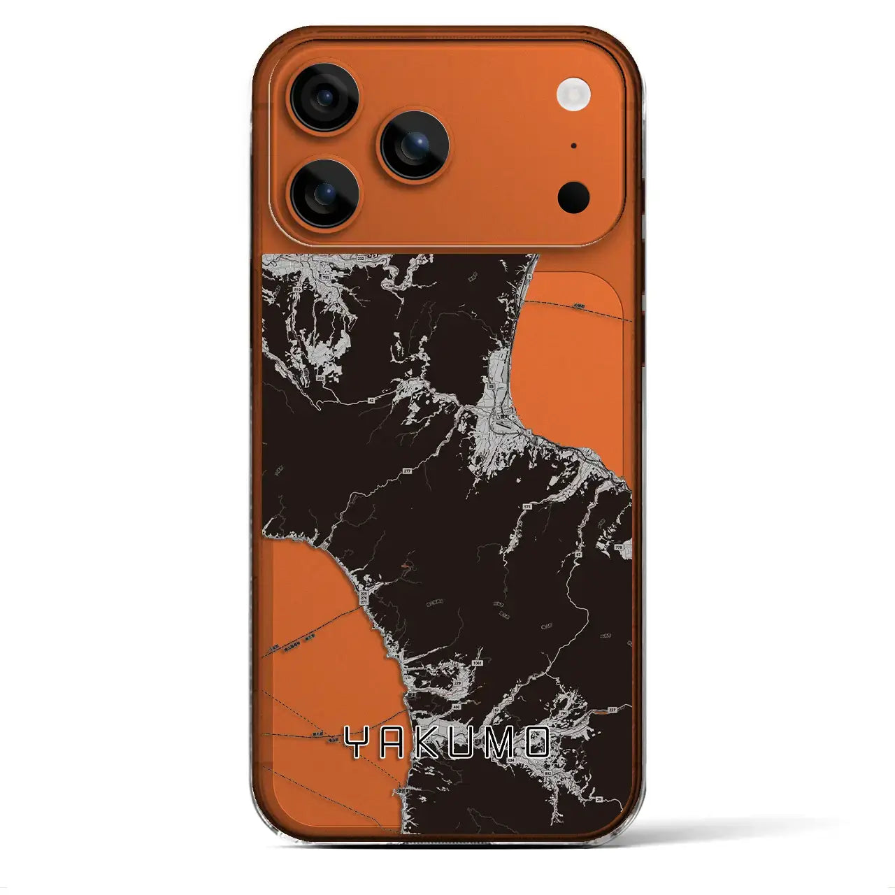 【八雲(北海道)】地図柄iPhoneケース(クリアタイプ)