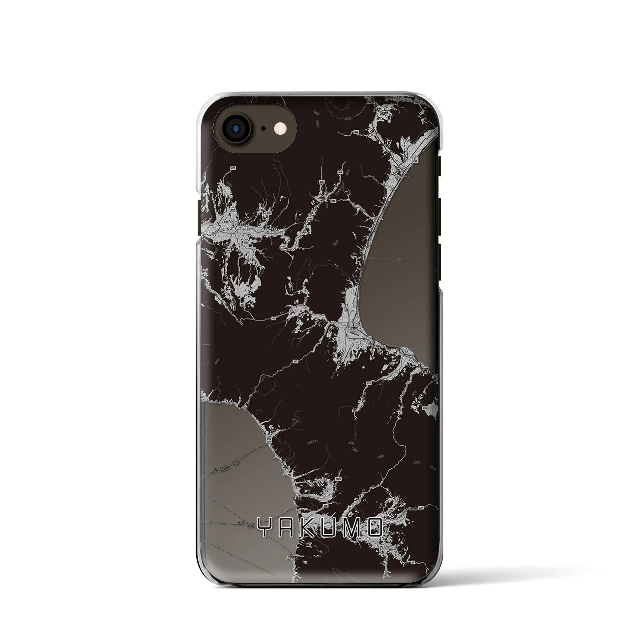 【八雲(北海道)】地図柄iPhoneケース(クリアタイプ)