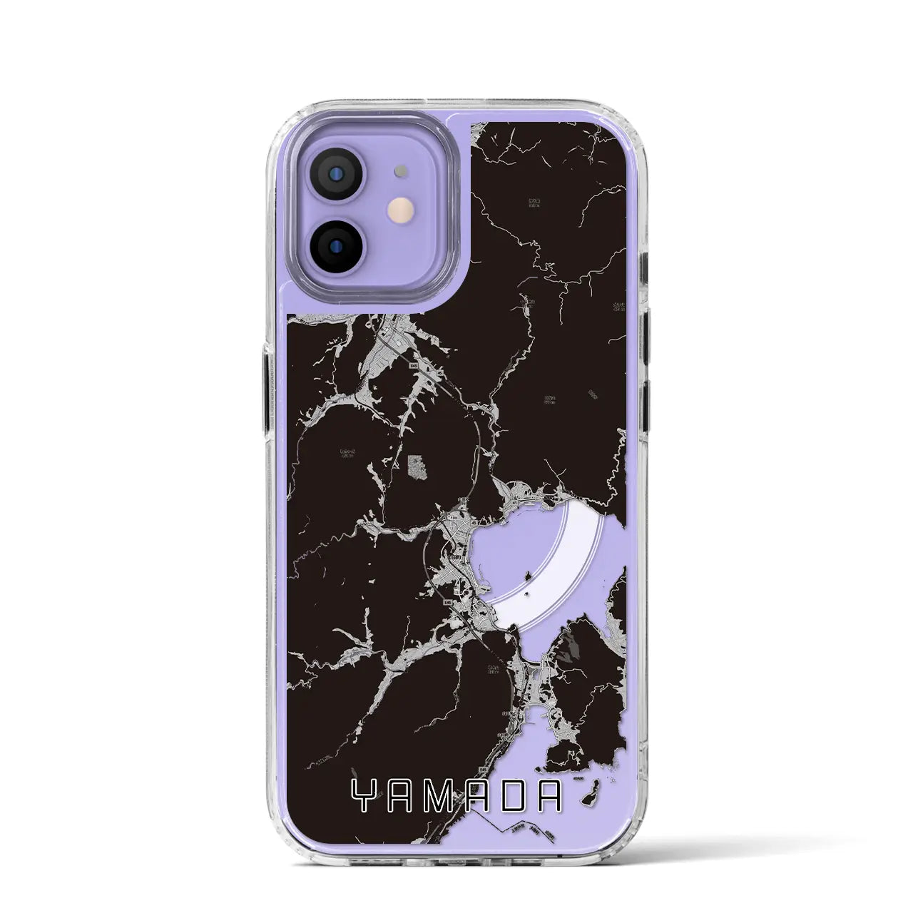 【山田(岩手県)】地図柄iPhoneケース(MagSafeタイプ)