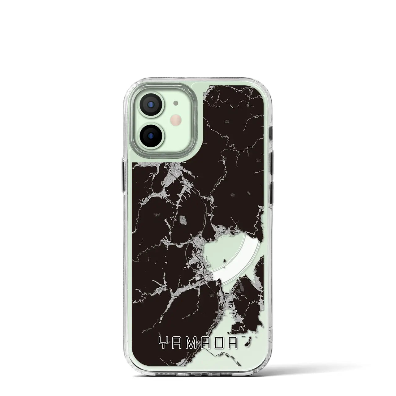 【山田(岩手県)】地図柄iPhoneケース(MagSafeタイプ)