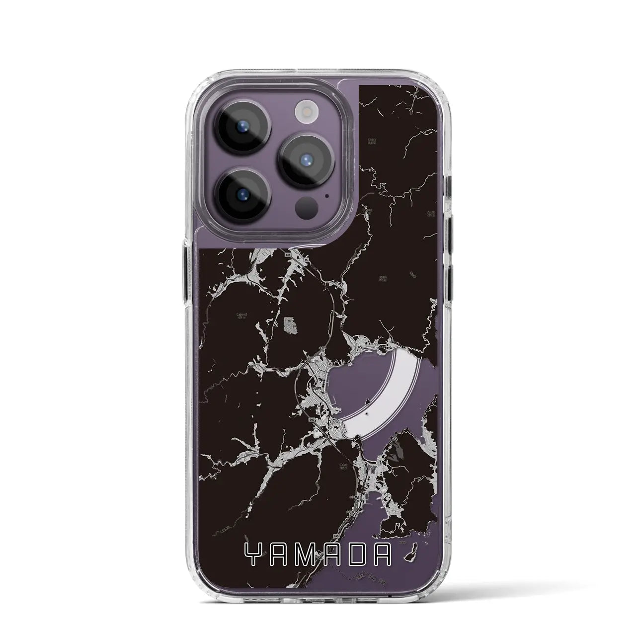 【山田(岩手県)】地図柄iPhoneケース(MagSafeタイプ)