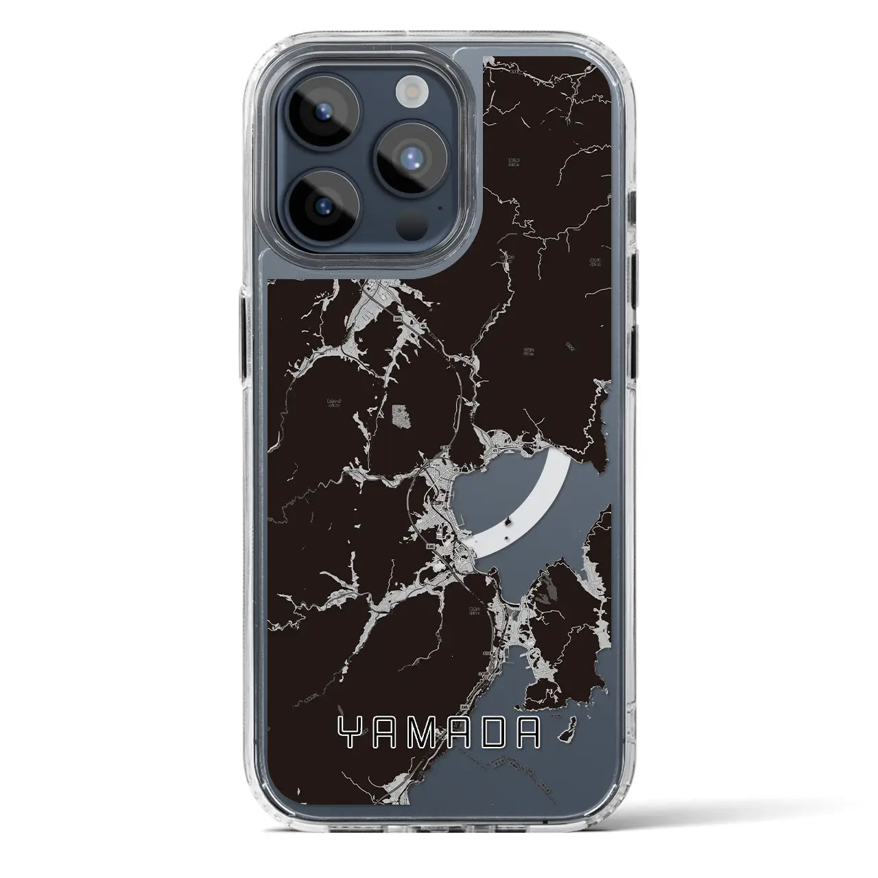 【山田(岩手県)】地図柄iPhoneケース(MagSafeタイプ)