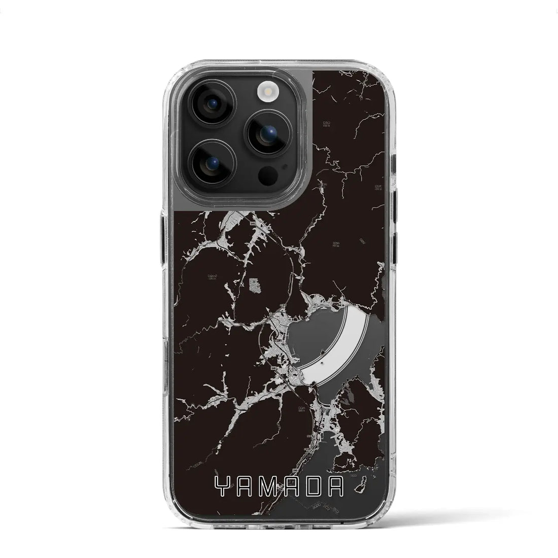 【山田(岩手県)】地図柄iPhoneケース(MagSafeタイプ)