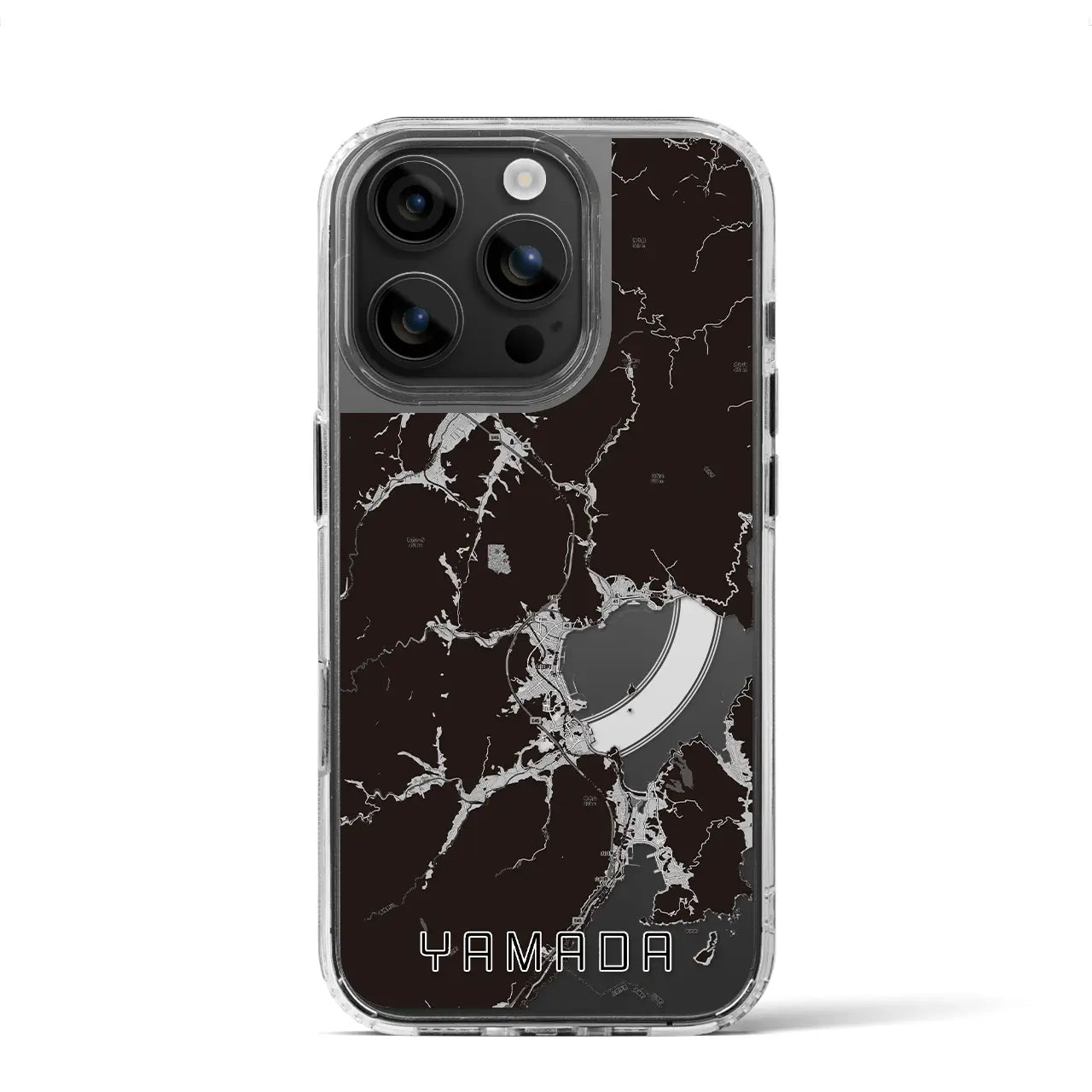 【山田(岩手県)】地図柄iPhoneケース(MagSafeタイプ)