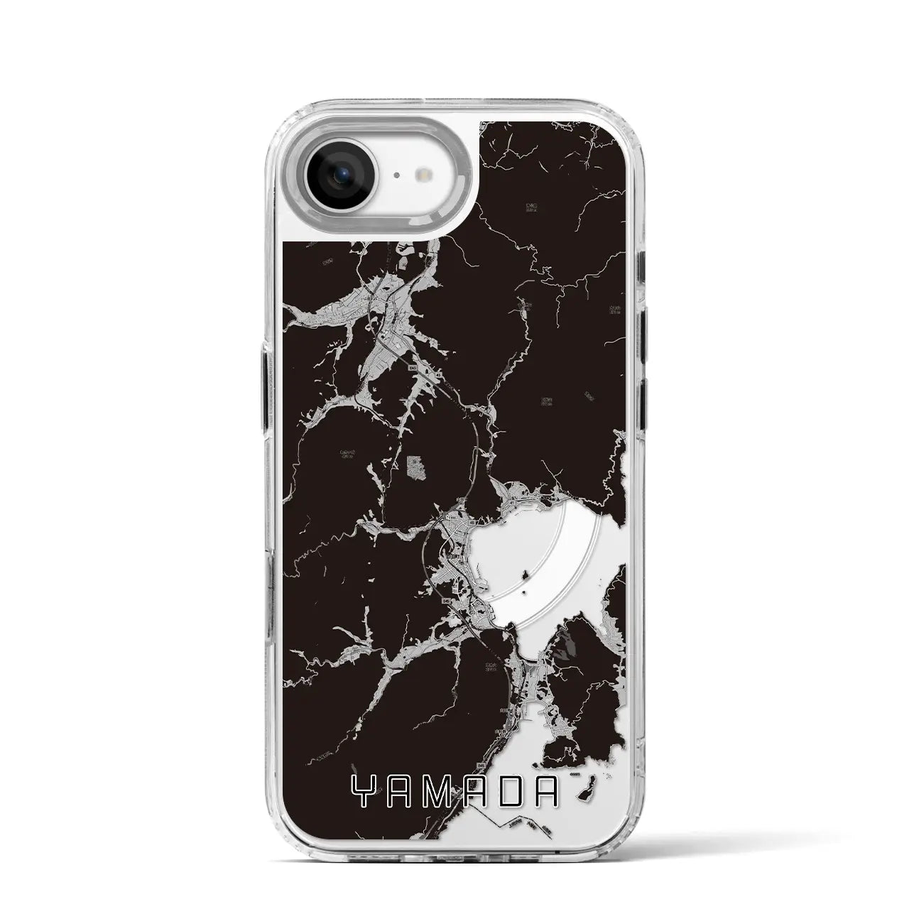 【山田(岩手県)】地図柄iPhoneケース(MagSafeタイプ)