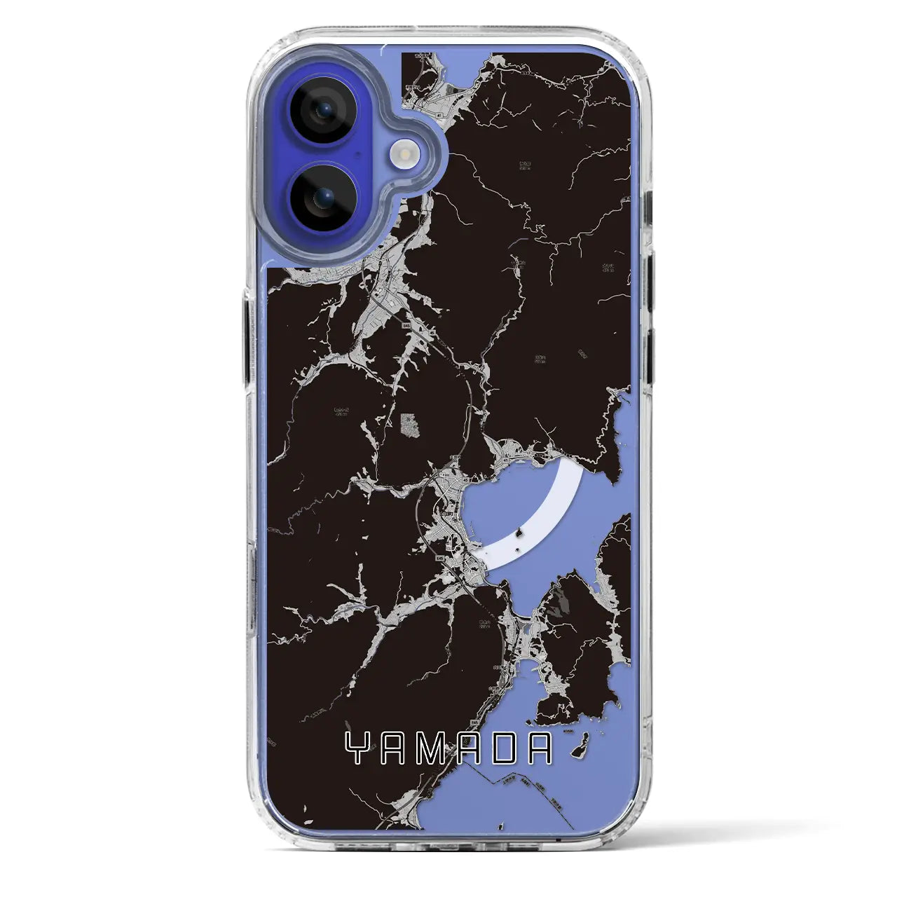 【山田(岩手県)】地図柄iPhoneケース(MagSafeタイプ)