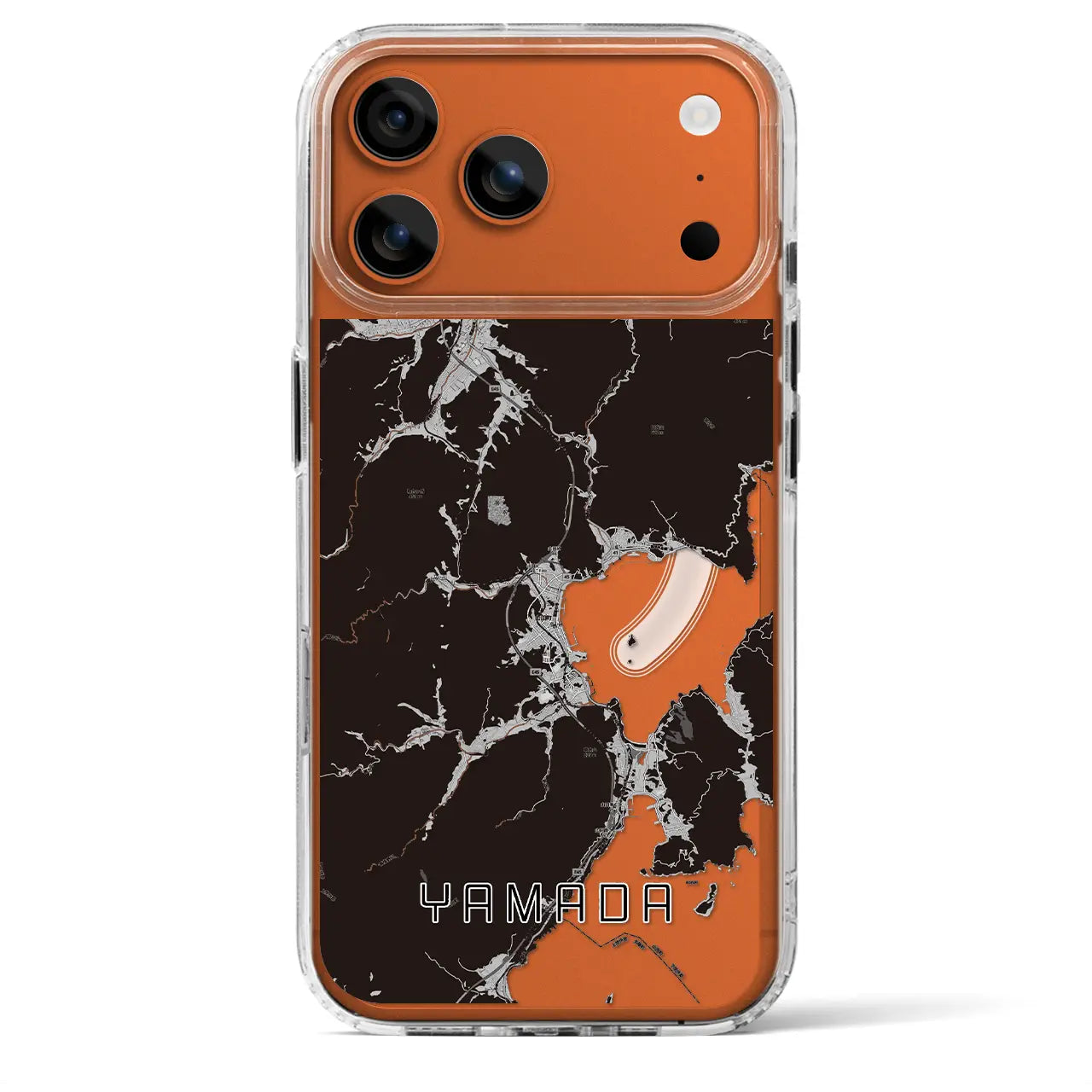 【山田(岩手県)】地図柄iPhoneケース(MagSafeタイプ)