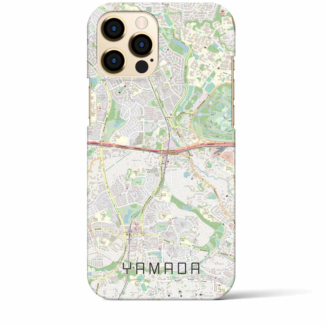 【山田(大阪府)】地図柄iPhoneケース(バックカバータイプ)