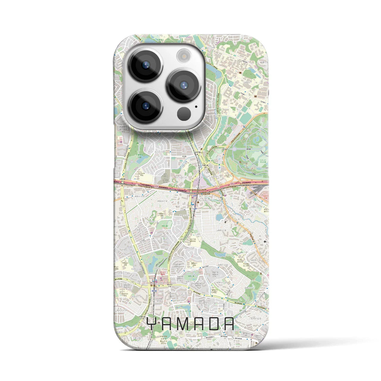 【山田(大阪府)】地図柄iPhoneケース(バックカバータイプ)
