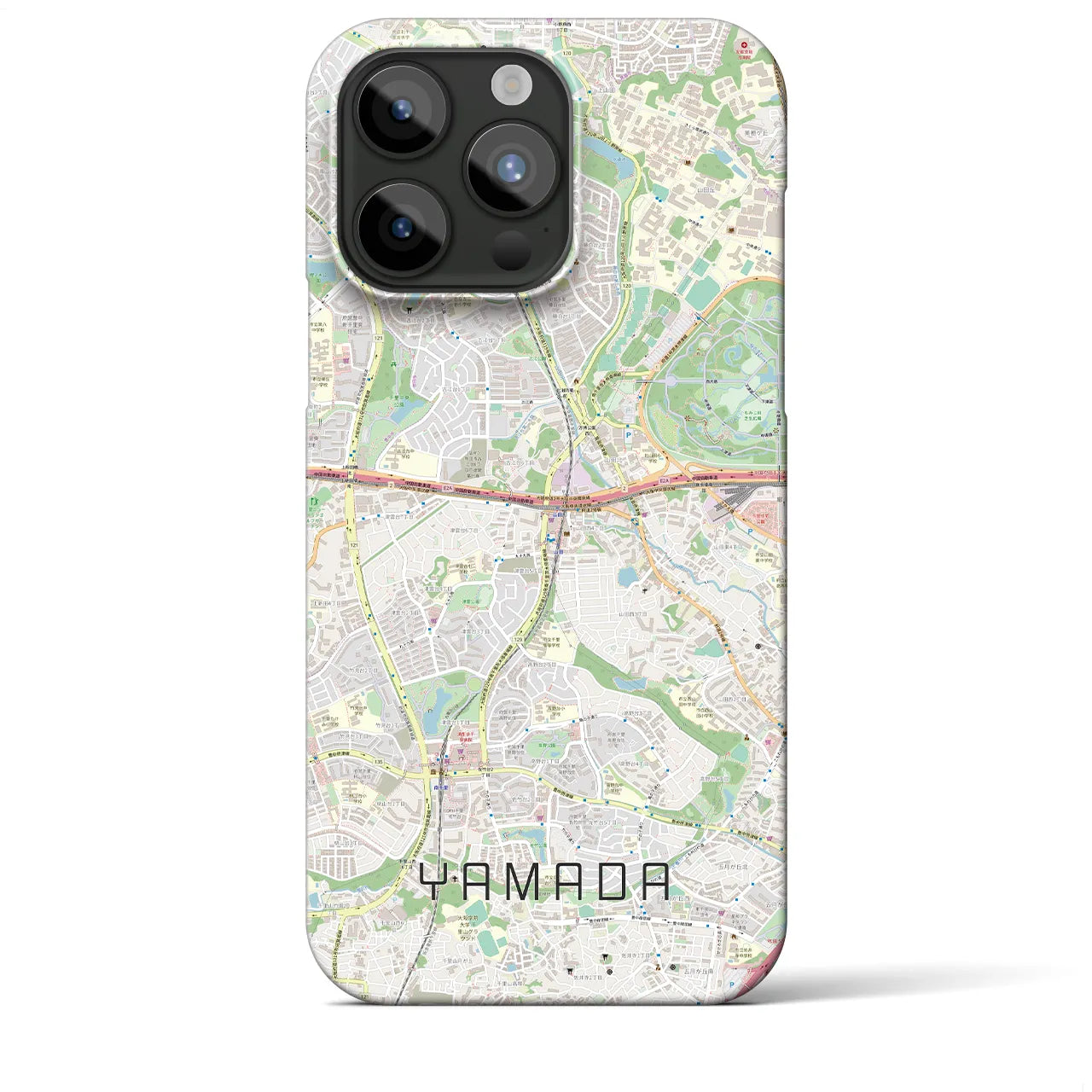【山田(大阪府)】地図柄iPhoneケース(バックカバータイプ)
