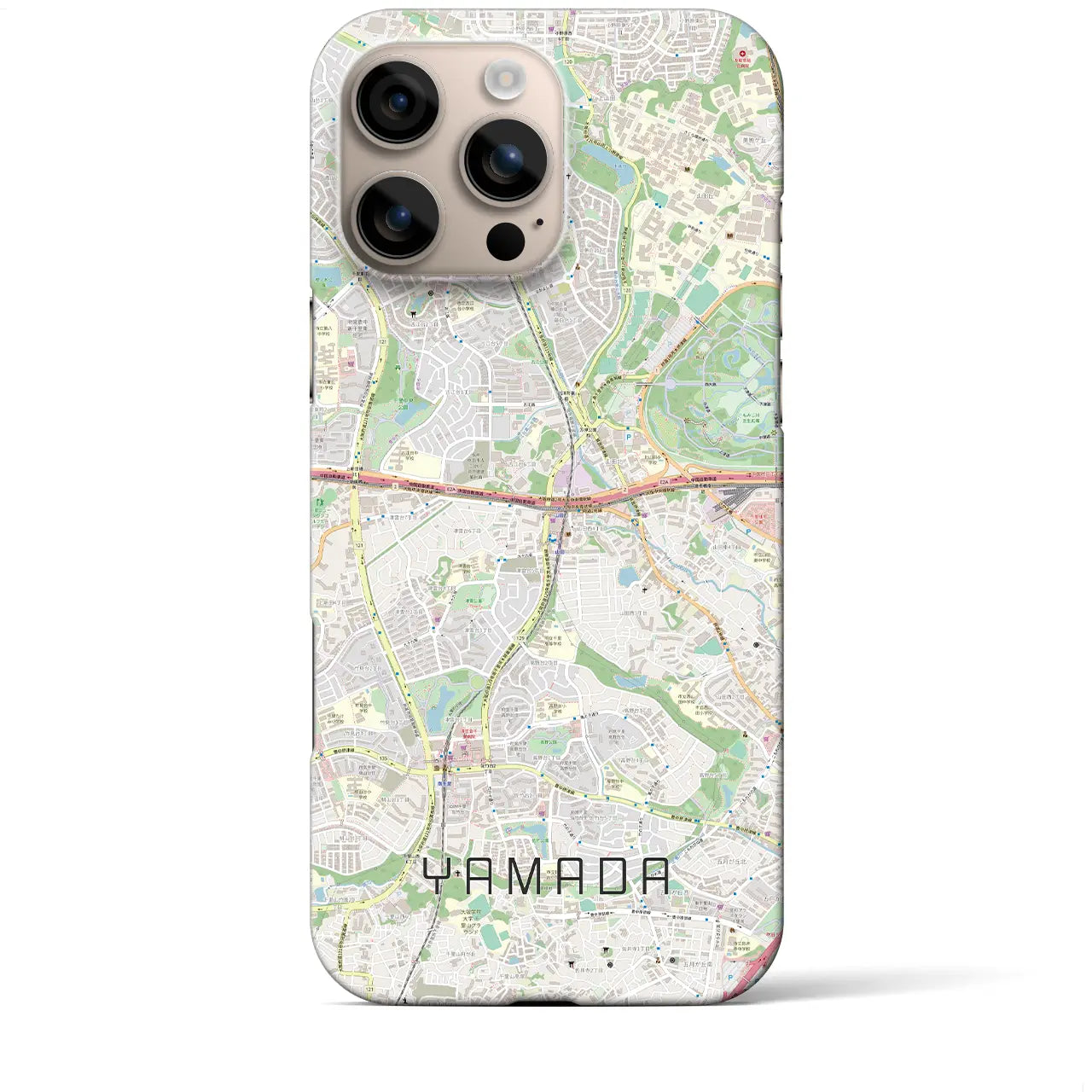 【山田(大阪府)】地図柄iPhoneケース(バックカバータイプ)
