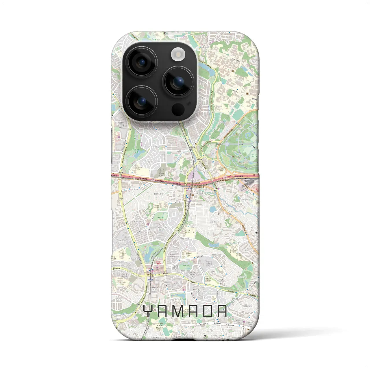 【山田(大阪府)】地図柄iPhoneケース(バックカバータイプ)