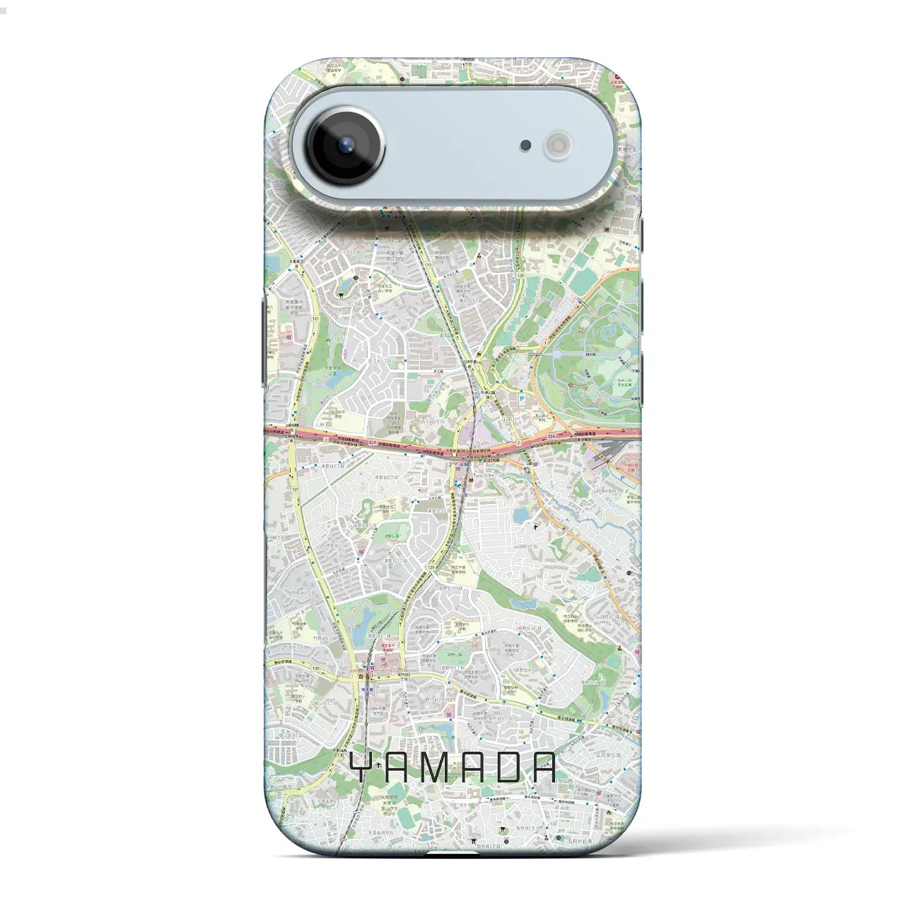 【山田(大阪府)】地図柄iPhoneケース(バックカバータイプ)