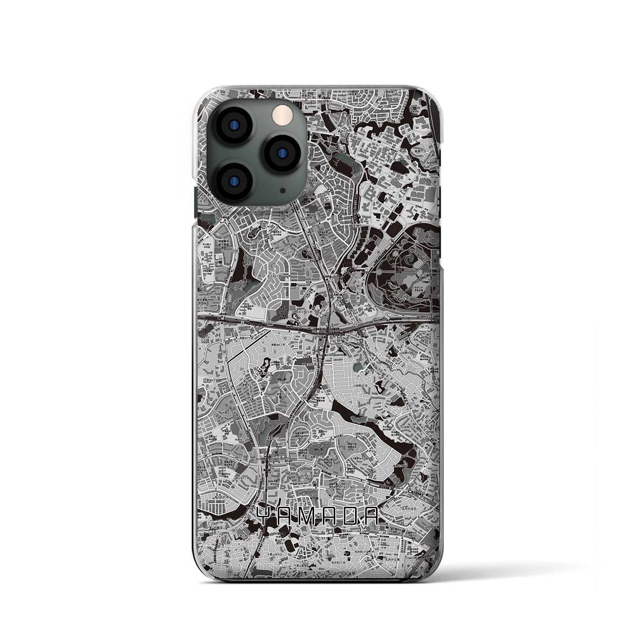 【山田(大阪府)】地図柄iPhoneケース(クリアタイプ)