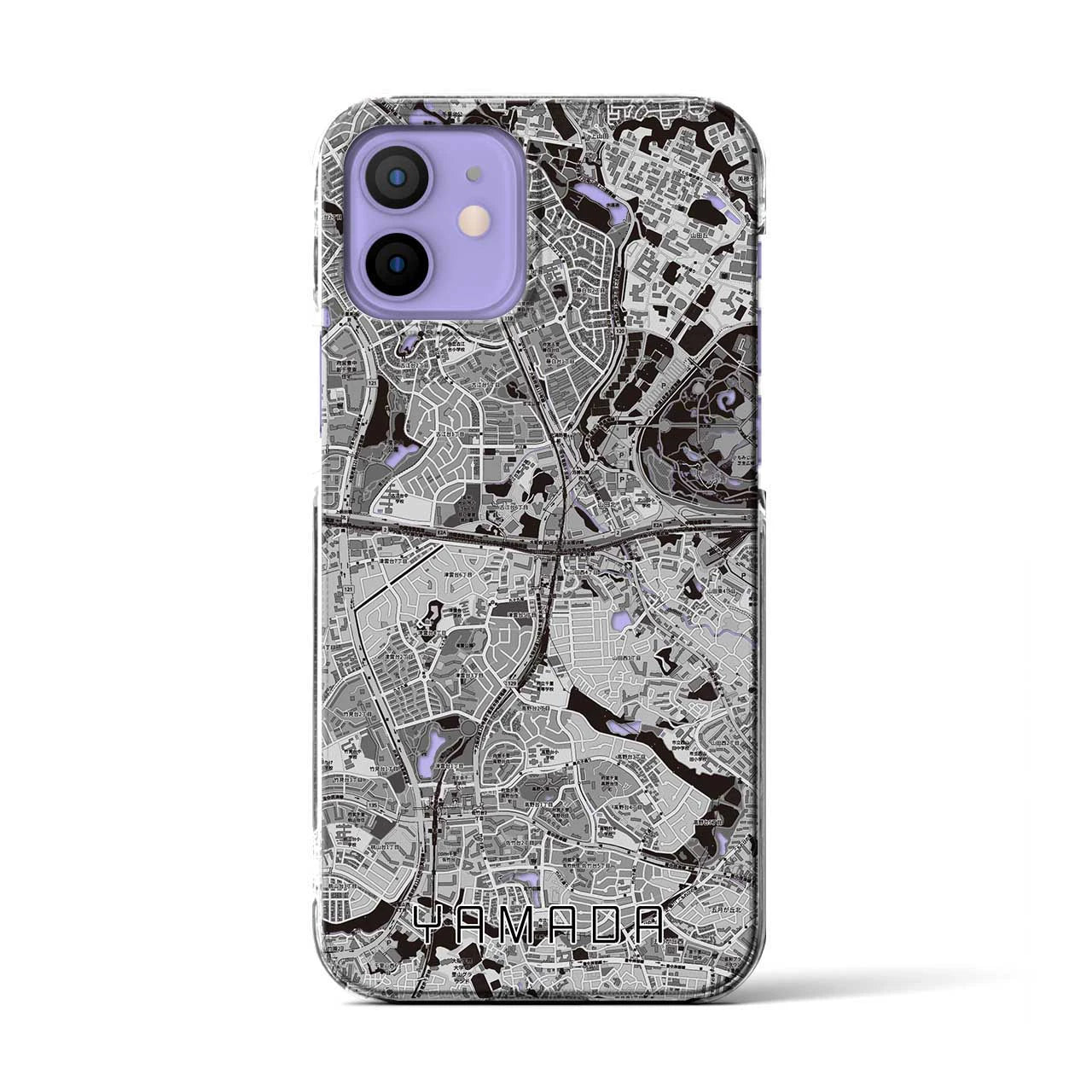 【山田(大阪府)】地図柄iPhoneケース(クリアタイプ)