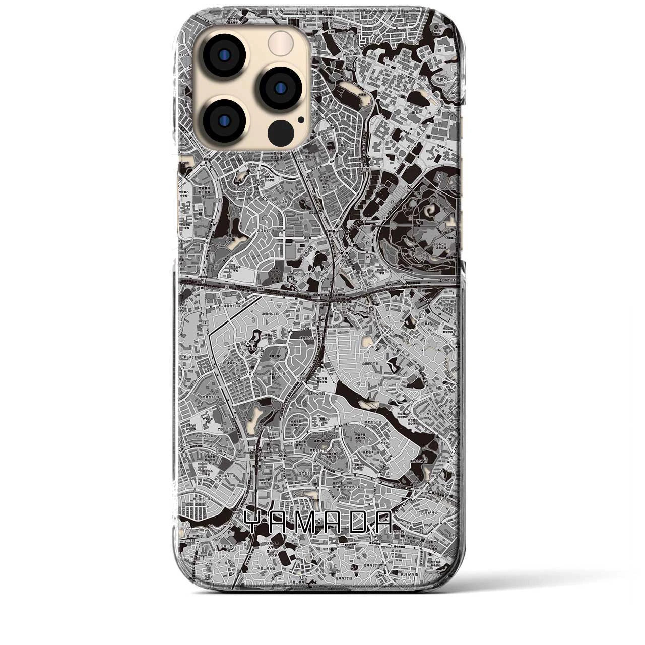 【山田(大阪府)】地図柄iPhoneケース(クリアタイプ)