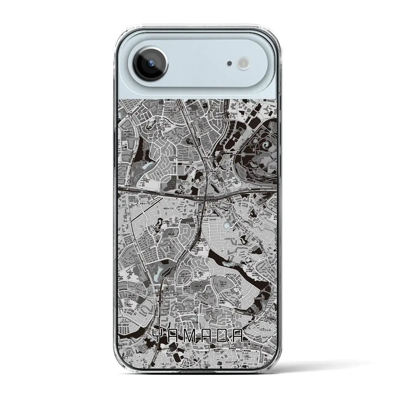 【山田(大阪府)】地図柄iPhoneケース(クリアタイプ)