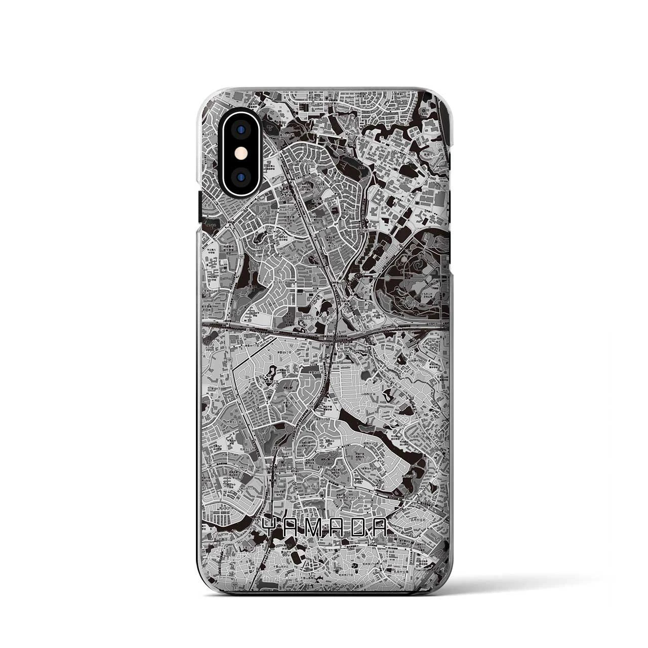 【山田(大阪府)】地図柄iPhoneケース(クリアタイプ)